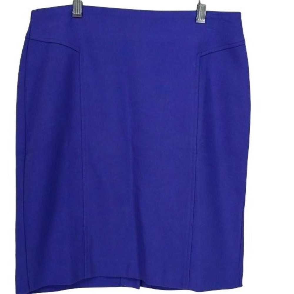 Ann Taylor Loft A Line skirt knee length fitted pencil size 6‎